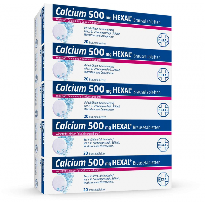 Calcium 500 mg Hexal 100 Brausetabletten