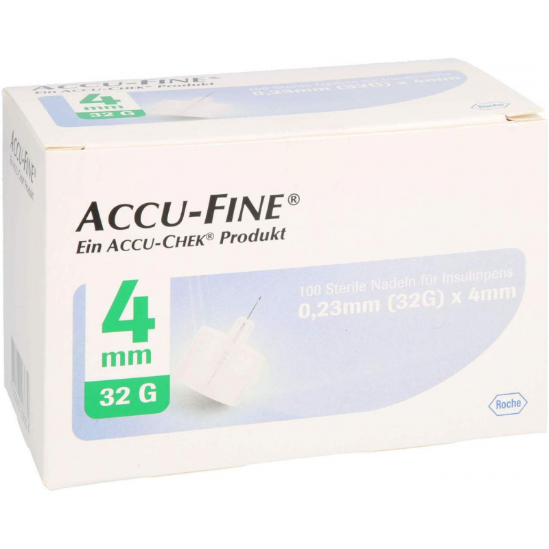 Accu Fine Sterile Nadeln F.Insulinpens 4 mm 32 G 1