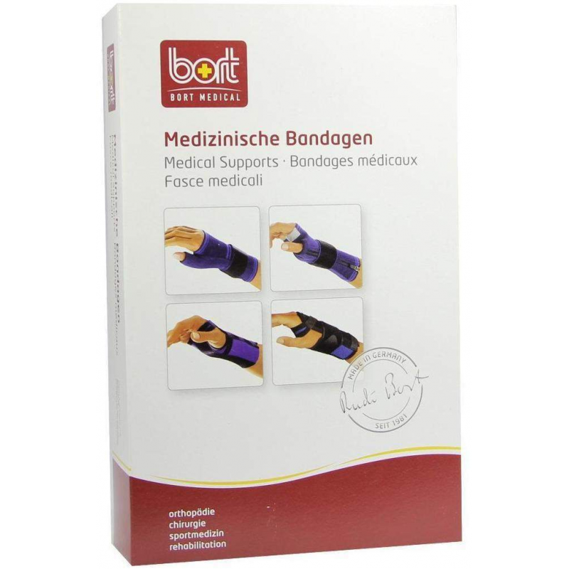 Bort Handgelenkstütze Mit Daumenaussparung Medium Blau