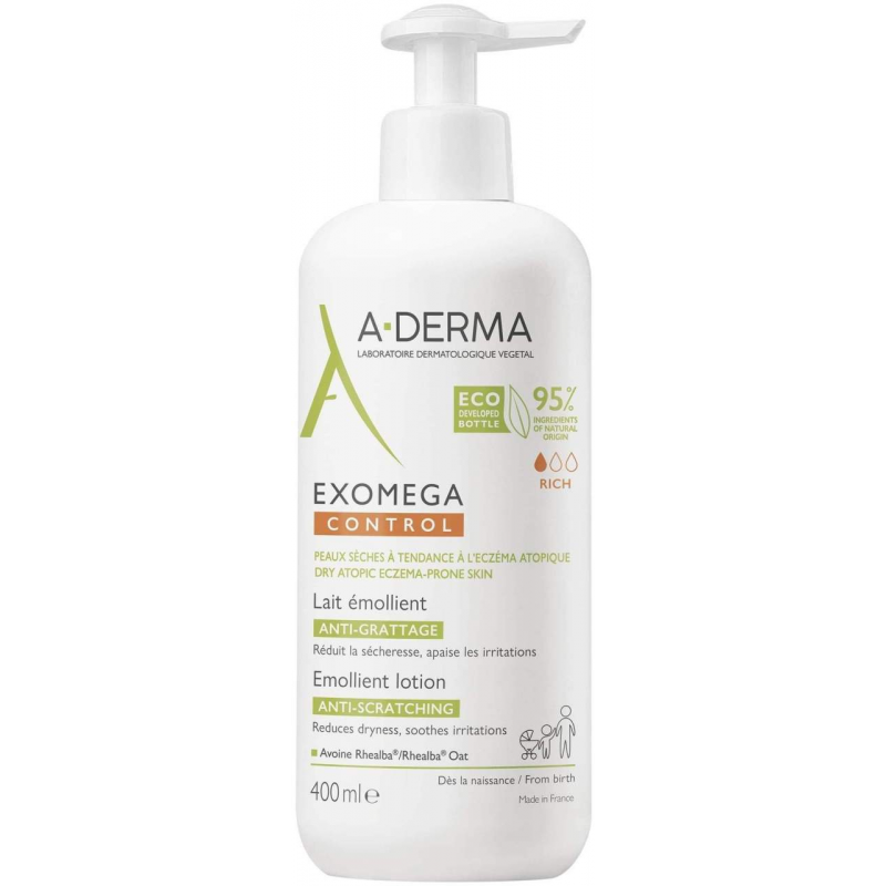A-Derma Exomega Control Milch Rückfettend 400 ml