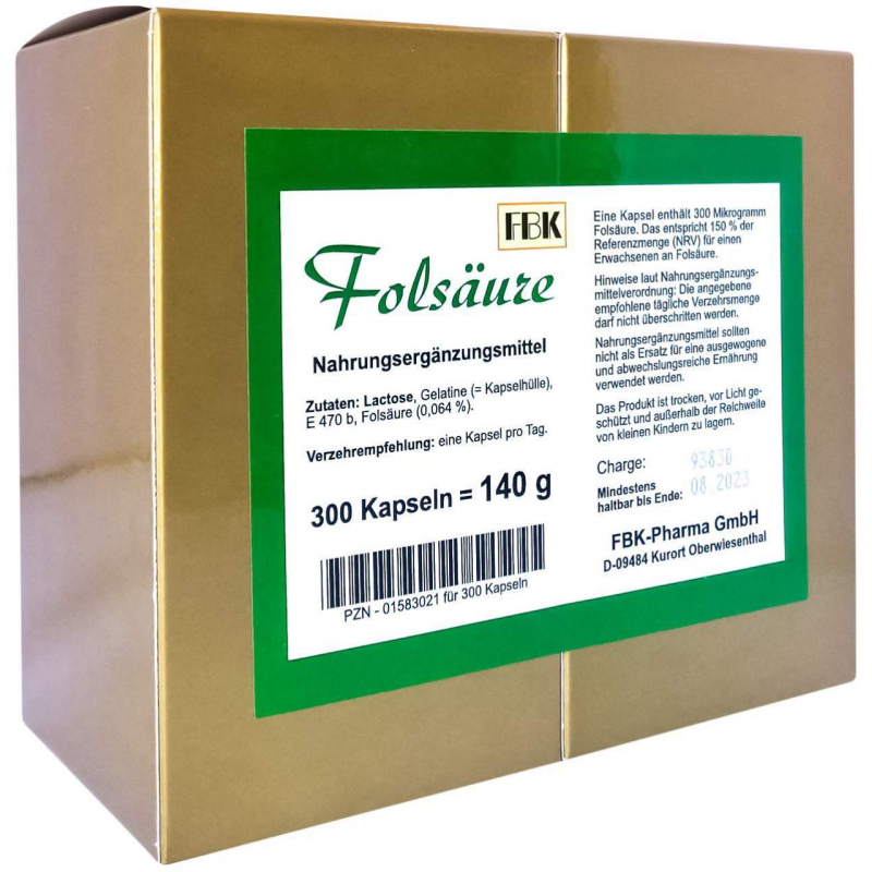 Folsäure Kapseln