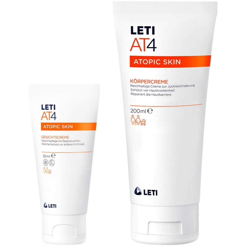 LETI AT4 Gesichtscreme 50 ml + LETI AT4 Körpercreme 200 ml
