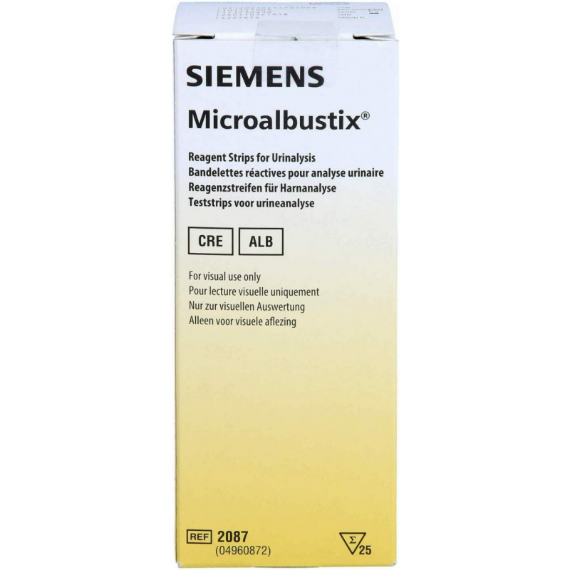 Microalbustix Harnteststreifen Visuell Auswertbar 25 Stück