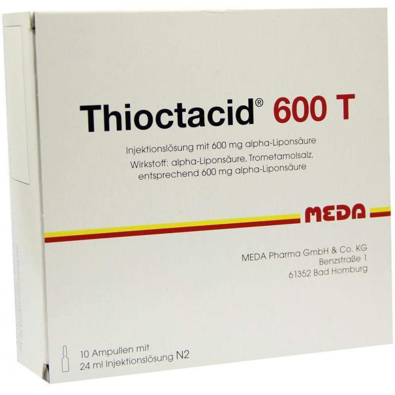 Thioctacid 600 T 10 X 24 ml Injektionslösung