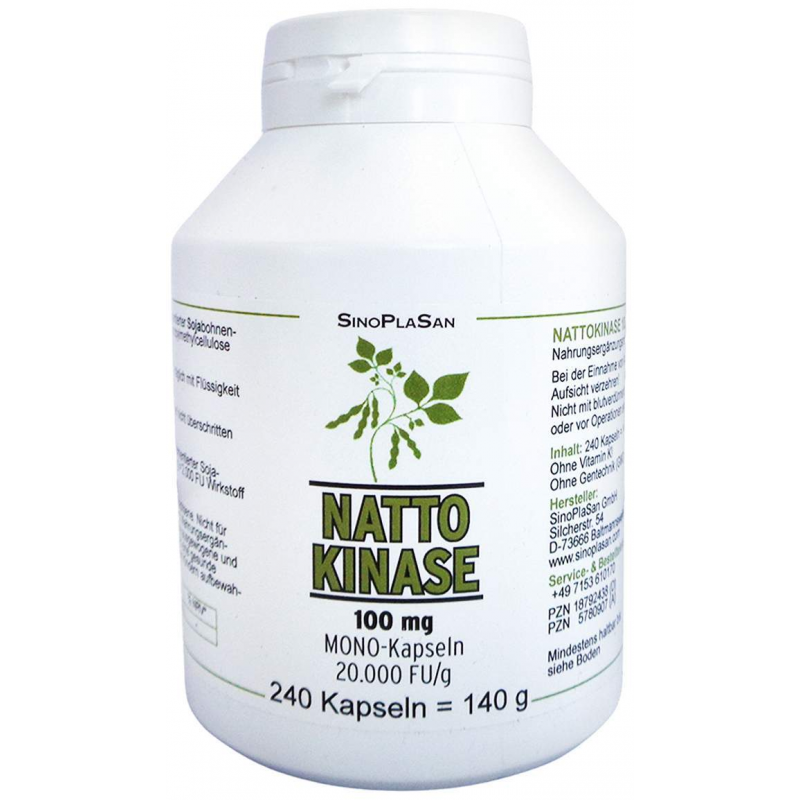 Nattokinase 100 mg Mono 20.000 Fu Kapseln