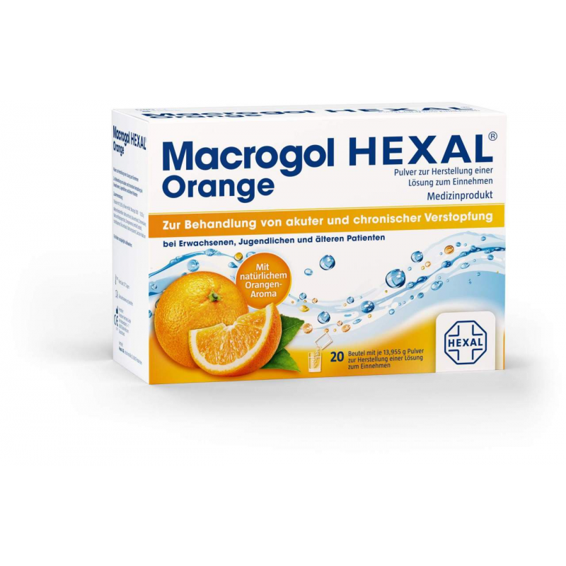 Macrogol Hexal Orange 20 Beutel