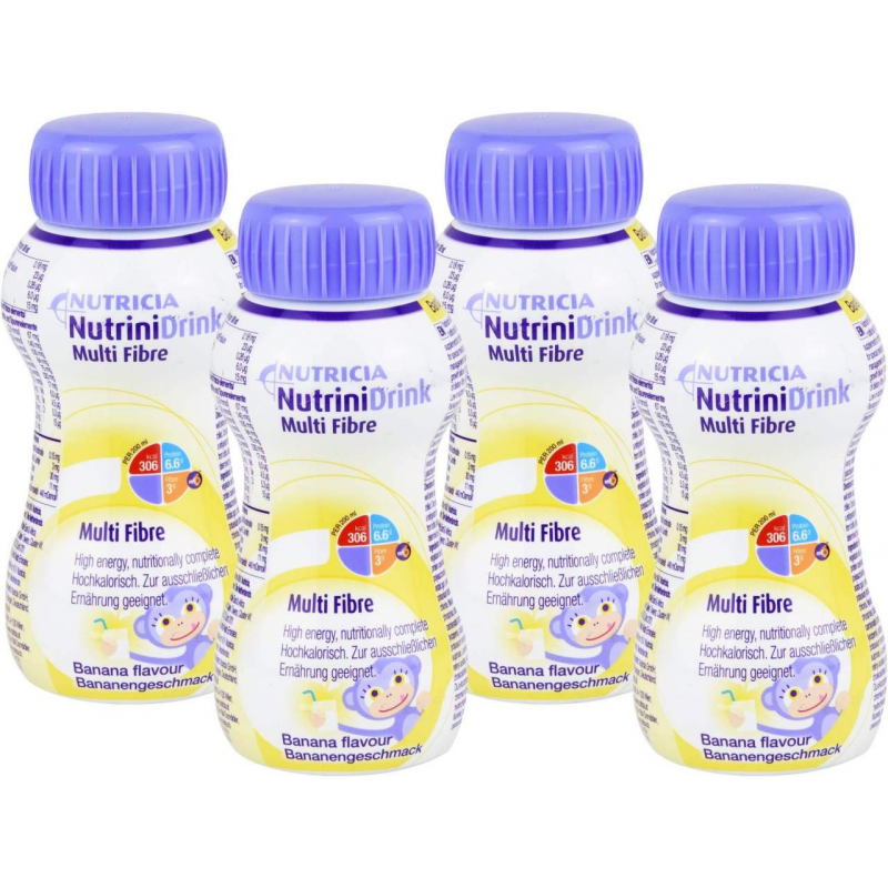 Nutrini Drink Multifibre Bananengeschmack 32 X 200 ml Flüssigkeit