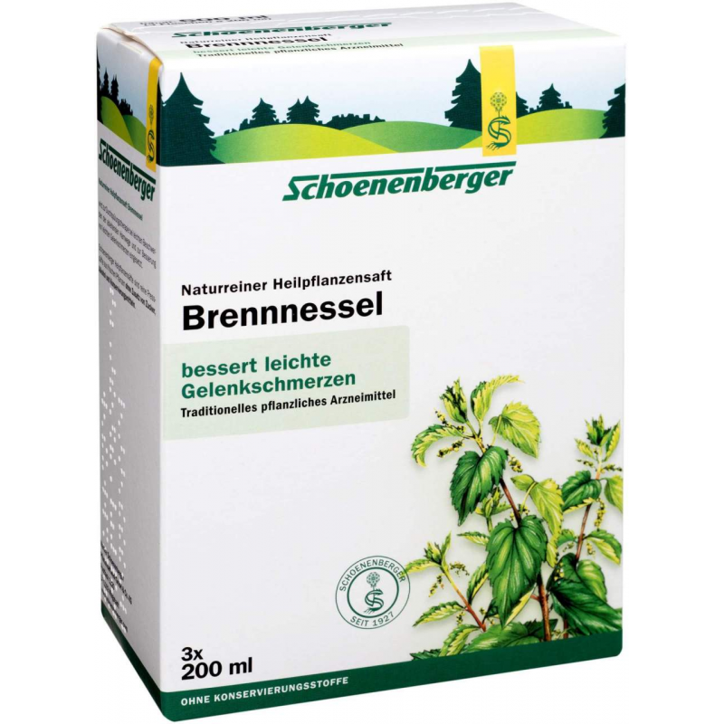 Brennesselsaft Schoenenberger 3 X 200 ml Saft