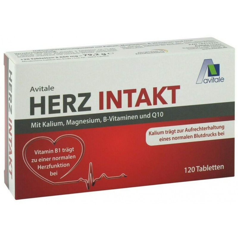 Herz Intakt mit Kalium + Magnesium + B-Vitamine + Q10 180 Tabletten