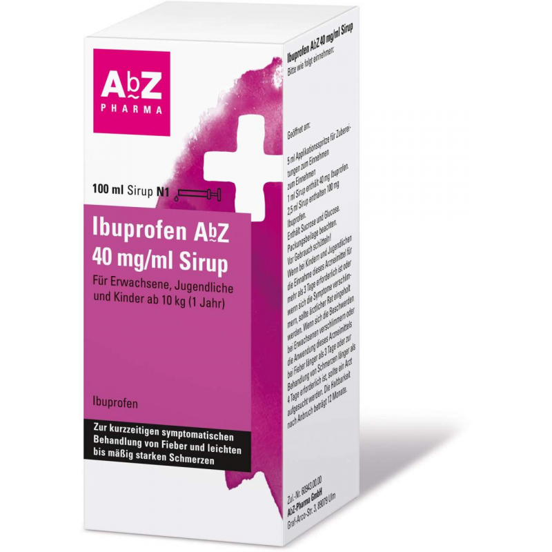 Ibuprofen Abz 40 mg Je ml 100 ml Sirup