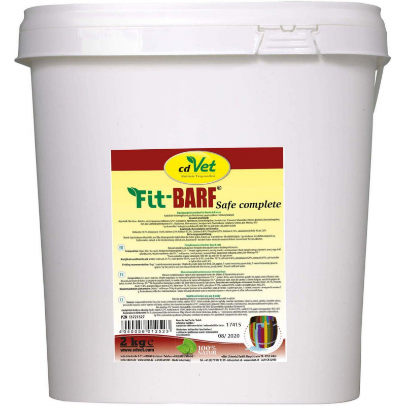 Fit Barf Safe Complete Pulver F.Hunde Katzen 2 KG