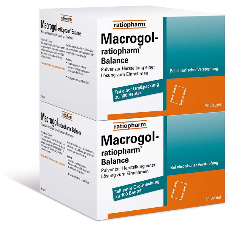 Macrogol-Ratiopharm Balance 100 Beutel Pulver