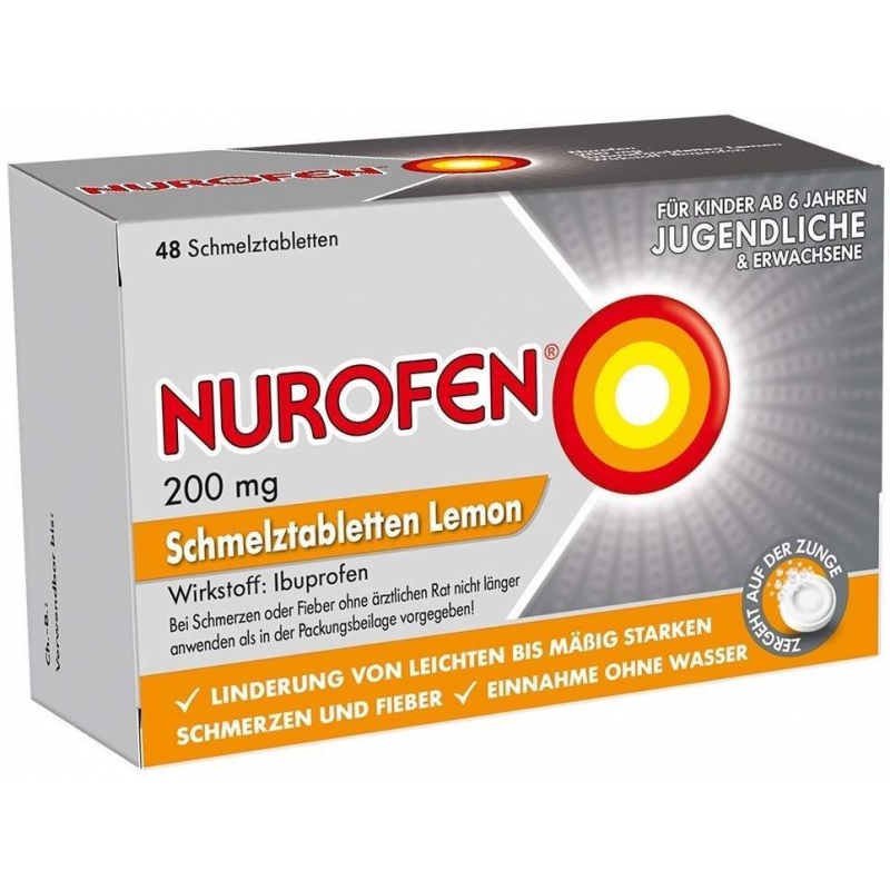 Nurofen 200 mg Schmelztabletten Lemon 48 Stück