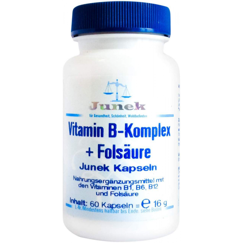 Vitamin B Komplex + Folsaeure Junek Kapseln