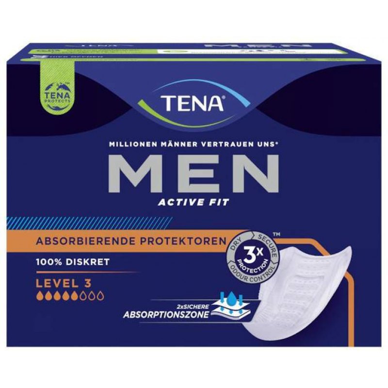 Tena Men Active Fit Level 3 Inkontinenzeinlagen 6 X 16 Stück