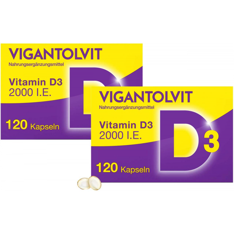 Vigantolvit 2000 I.E. Vitamin D3 2 x 120 Weichkapseln