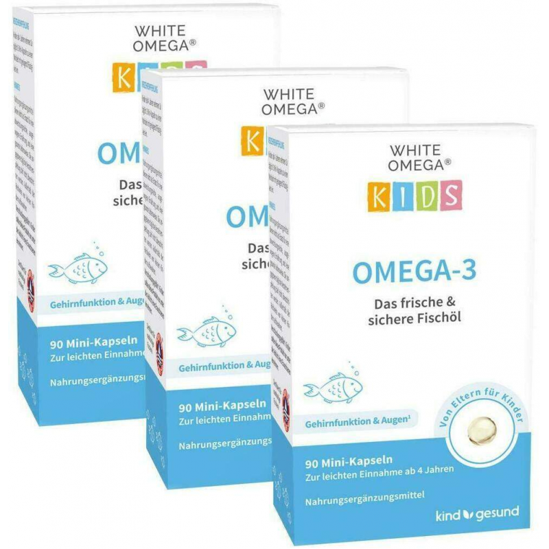 White Omega Kids Weichkapseln