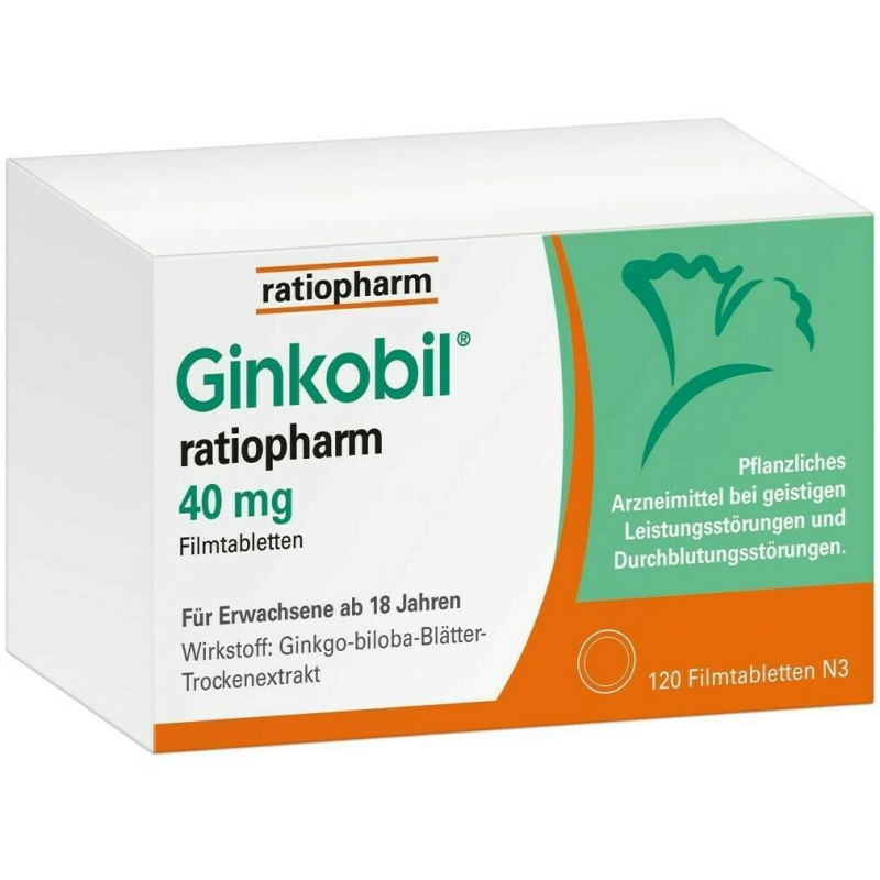 Ginkobil ratiopharm 40 mg 120 Filmtabletten
