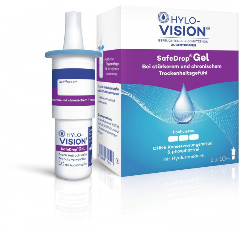 Hylo-Vision Safedrop Gel 2 x 10 ml Augentropfen