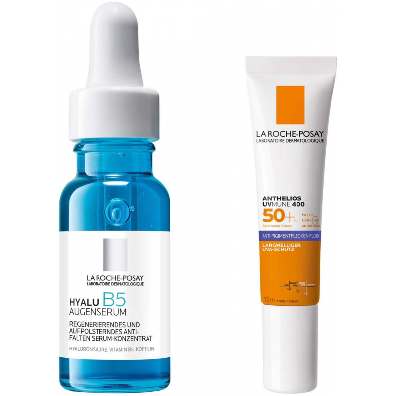 La Roche Posay Hyalu B5 Augenserum 15 ml + gratis Anthelios Anti-Pigment Fluid 15 ml