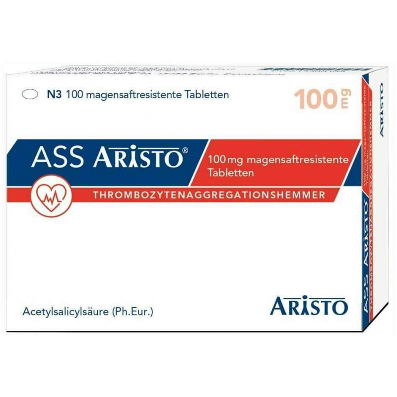 Ass Aristo 100 mg 100 Magensaftresistente Tabletten