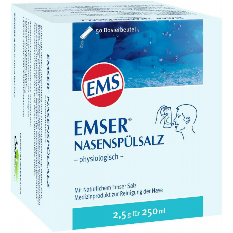 Emser Nasenspülsalz physiologisch 50 Beutel Pulver