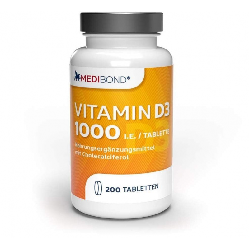 Vitamin D3 1.000 I.E. Medibond 200 Tabletten
