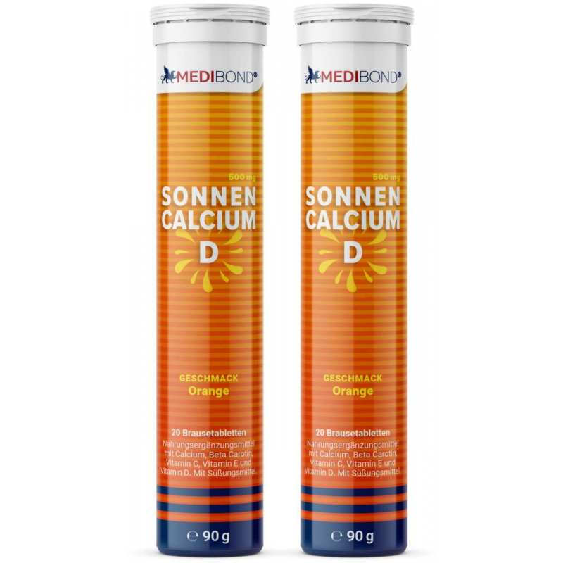 Sonnencalcium D Medibond Brausetabletten 2 x 20 Stück