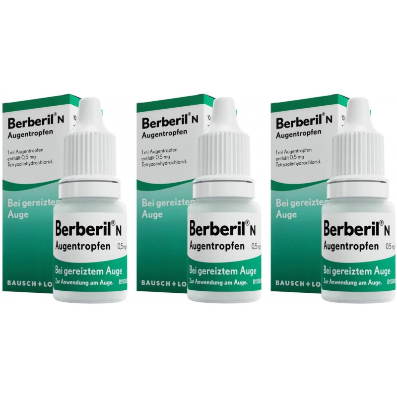 Berberil N Augentropfen 3 x 10 ml Augentropfen