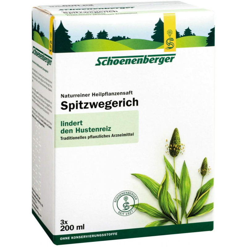 Spitzwegerichsaft Schoenenberger 3 X 200 ml