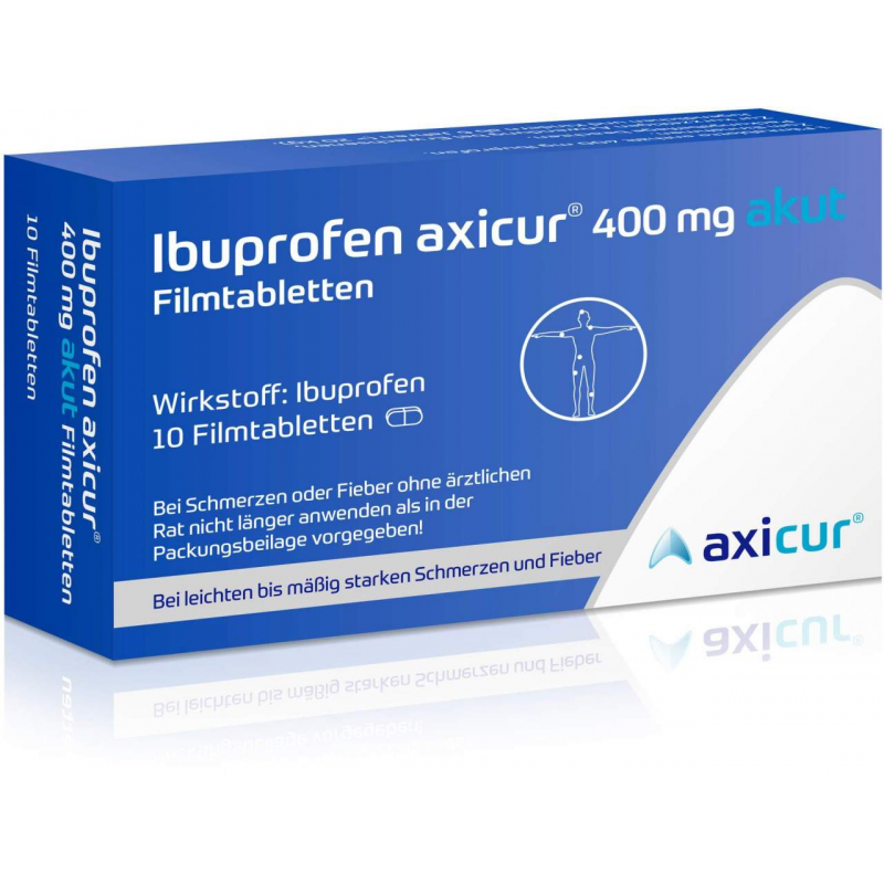 Ibuprofen Axicur 400 mg Akut 10 Filmtabletten