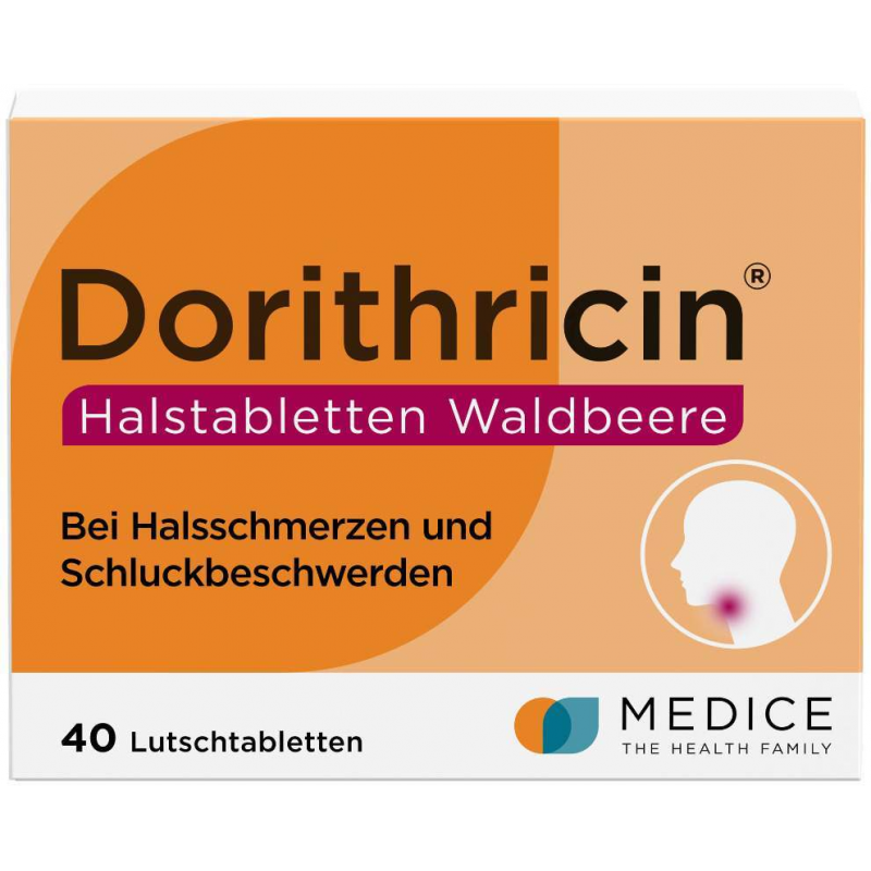 Dorithricin Halstabletten Waldbeere 40 Lutschtabletten