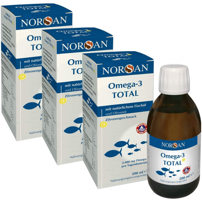 Norsan Omega-3 Total flüssig 3 x 200 ml