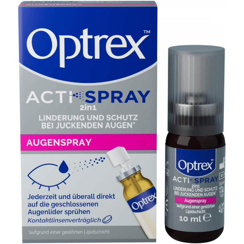 Optrex ActiSpray 2in1 10 ml für trockene + gereizte Augen 10 ml