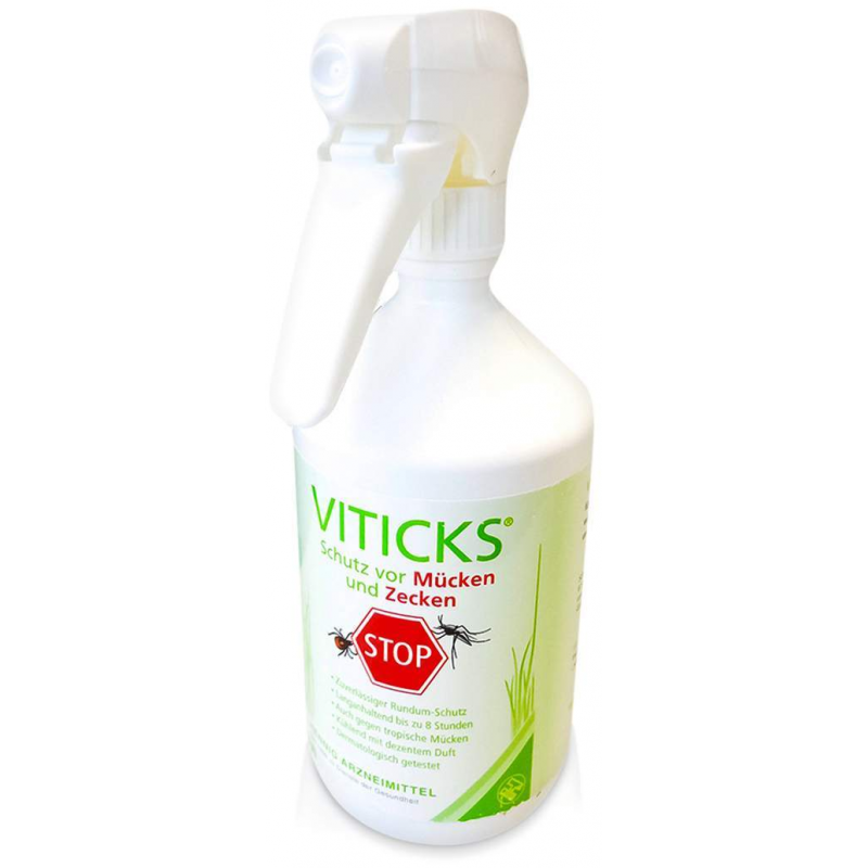 Viticks Schutz Vor Mücken und Zecken 500 ml Sprühflasche
