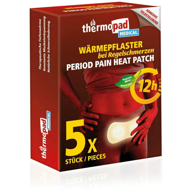 Thermopad Wärmepflaster bei Regelschmerzen 12h 5 Stück