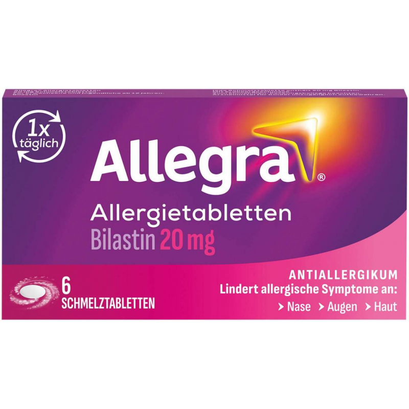 Allegra Allergietabletten 20 mg 6 Schmelztabletten