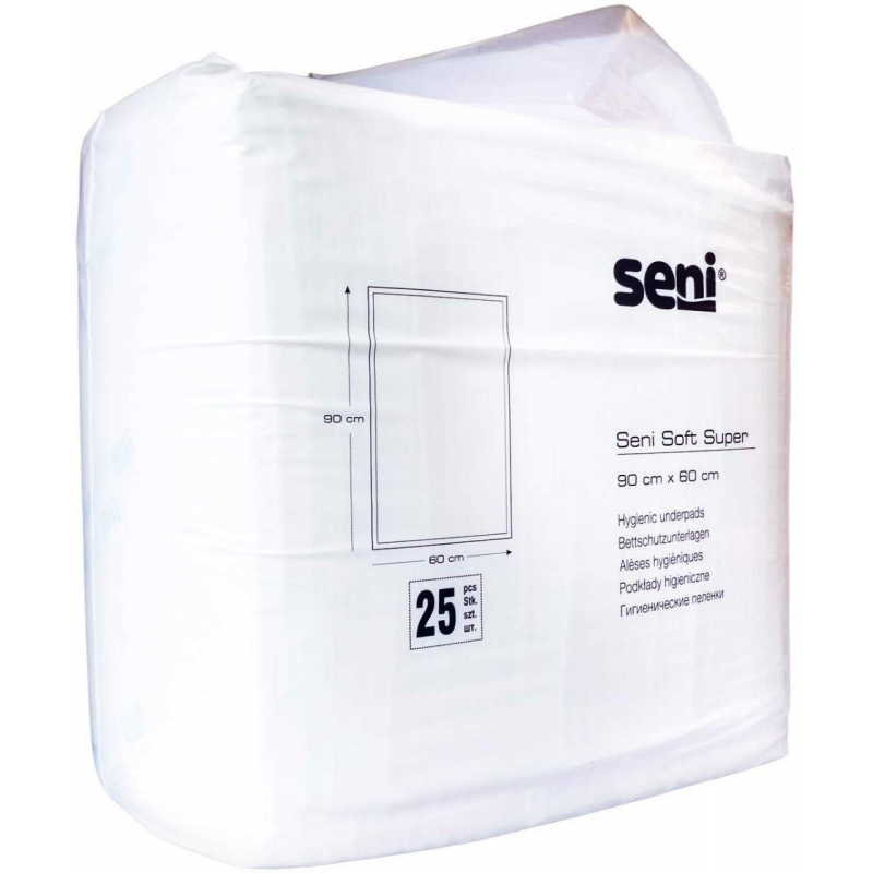 Seni Soft Super Bettschutzunterlage 60 X 90 cm 25 Stück