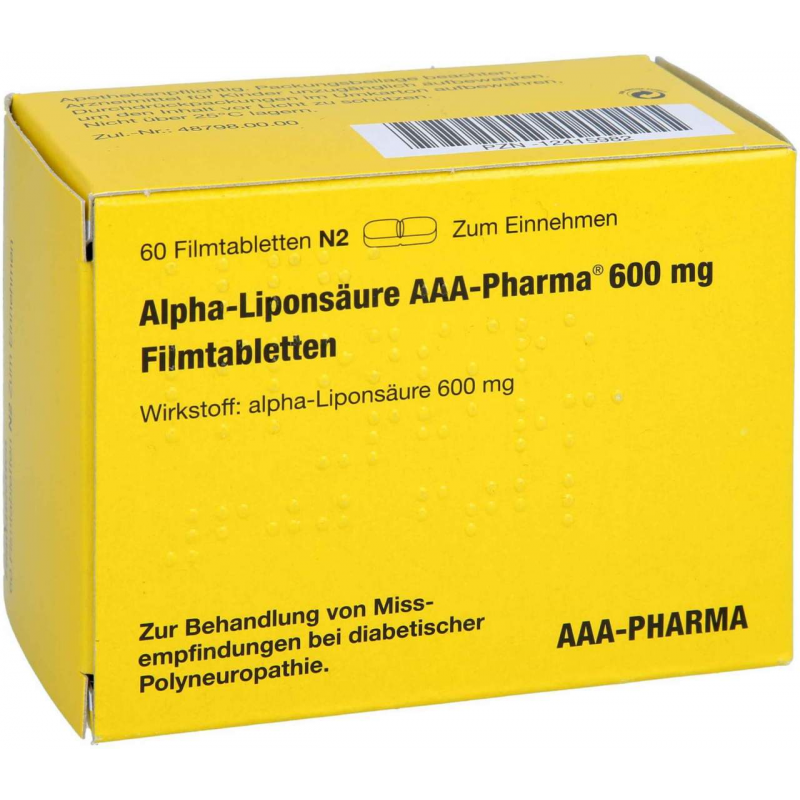 Alpha Liponsäure Aaa- Pharma 600 mg Filmtablett