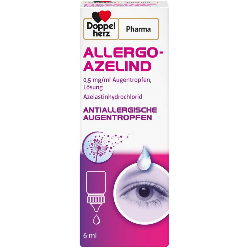 Allergo - Azelind 0,5 mg pro ml Doppelherz Pharma 6 ml Augentropfen
