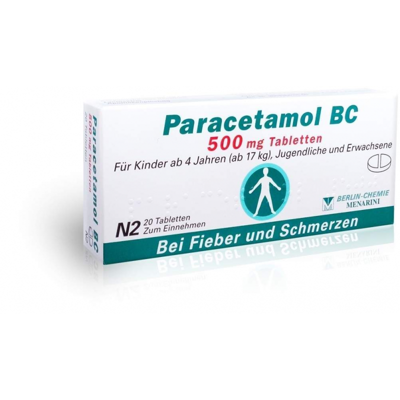 Paracetamol BC 500 mg 20 Tabletten