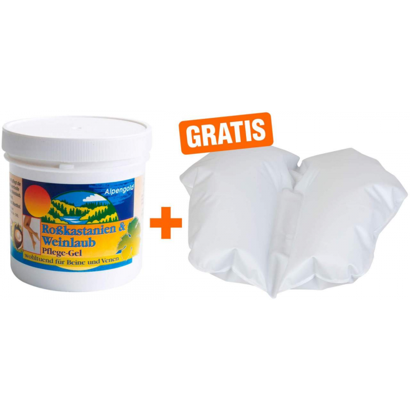 Rosskastanien-Weinlaub-Gel 500 ml + gratis Aufblasbarer Venentrainer 1 Stück