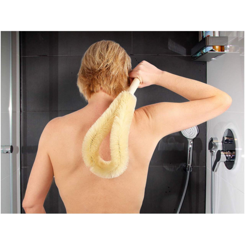 Vital Comfort Körperbürste XXL mit Naturborsten, gebogen
