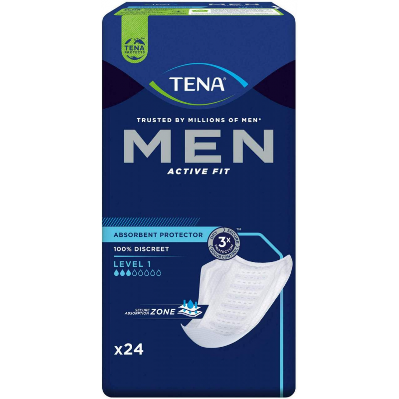 Tena Men Active Fit Level 1 Inkontinenz Einlagen 6 X 24 Stück