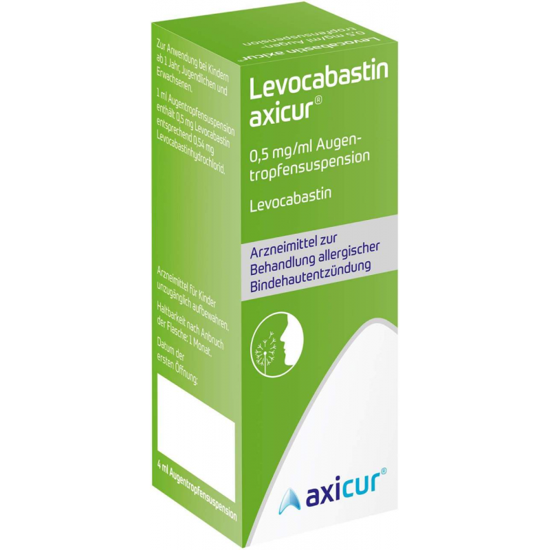 Levocabastin axicur 0,5 mg je ml 4 ml Augentropfen