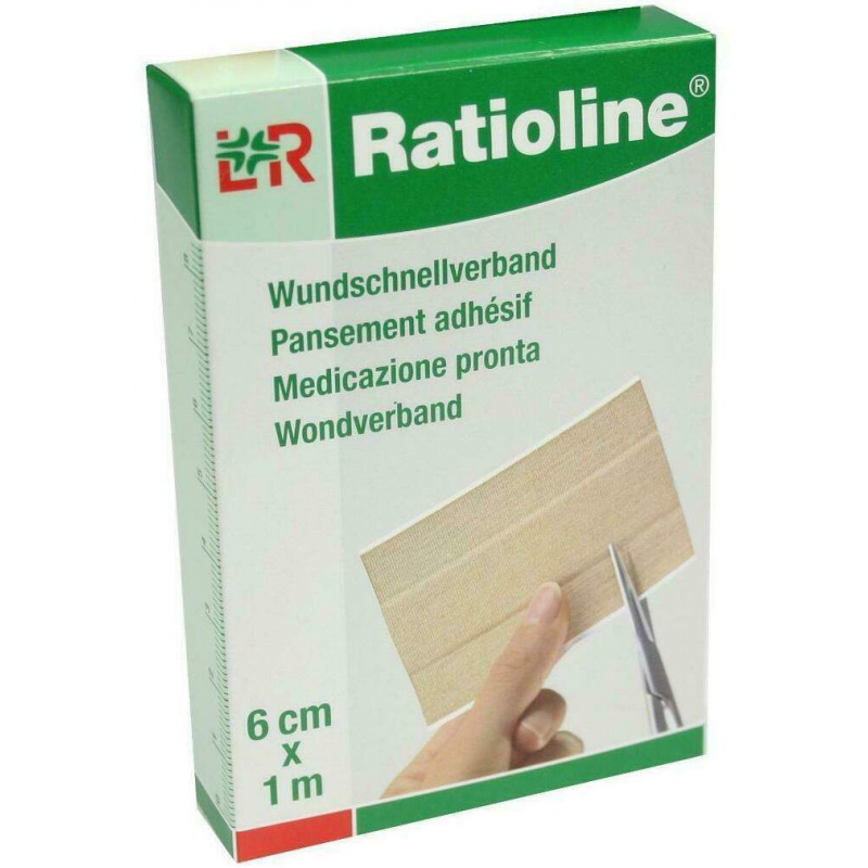 Ratioline Elastischer Wundschnellverband 6 cm X 1 M 1 Packung