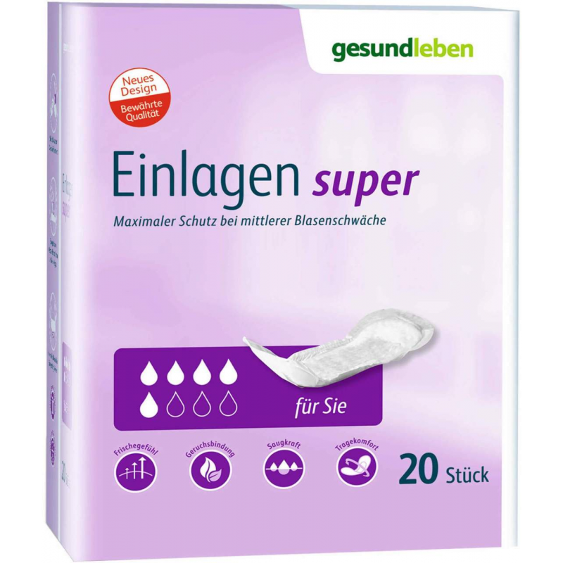 Gesund Leben Einlagen Super 6 X 20 Stück
