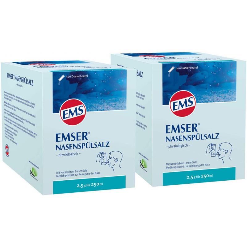 Doppelset Emser Nasenspülsalz physiologisch 2 x 100 Beutel
