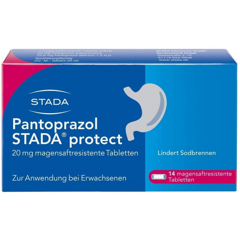 Pantoprazol Stada protect 20 mg 14 magensaftresistente Tabletten