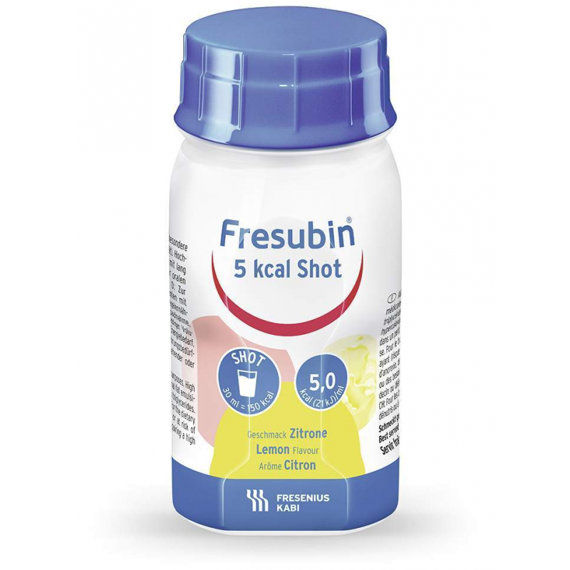 Fresubin 5 Kcal Shot Lemon Lösung 4 X 120 ml Lösung
